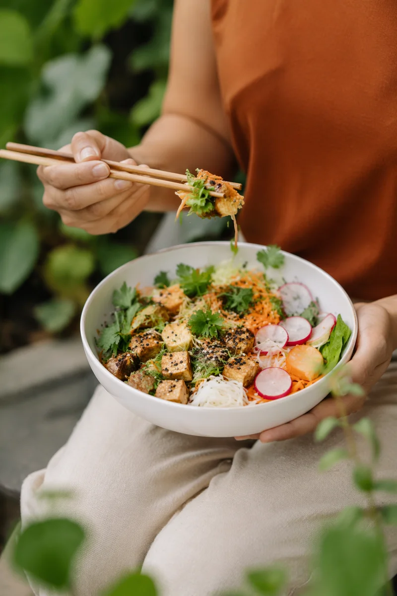 Fresh Vegetable Salad Bowl for Wellness Nutrition
