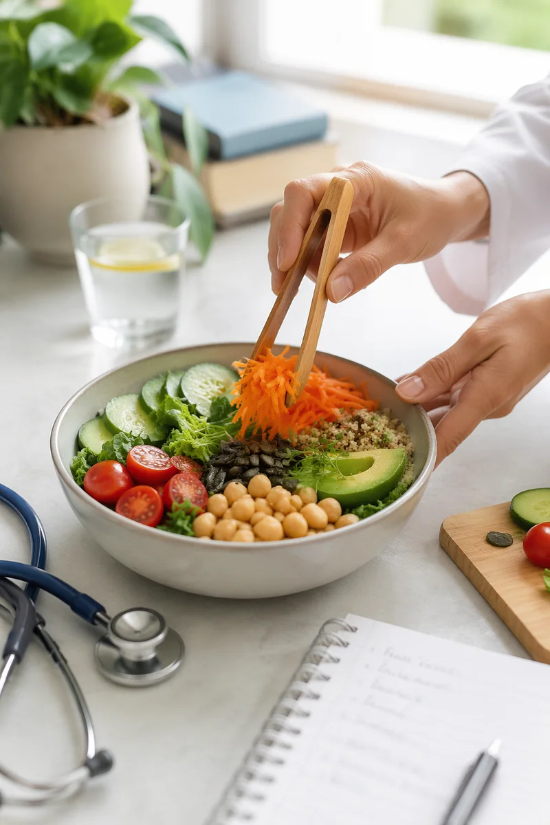 Healthy Salad Bowl in Nutrition Consultation