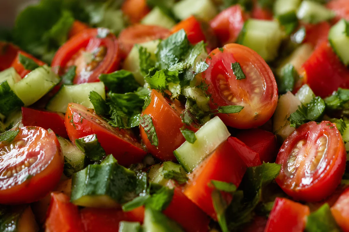 Fresh Vegetable Salad for Healthy Wellness