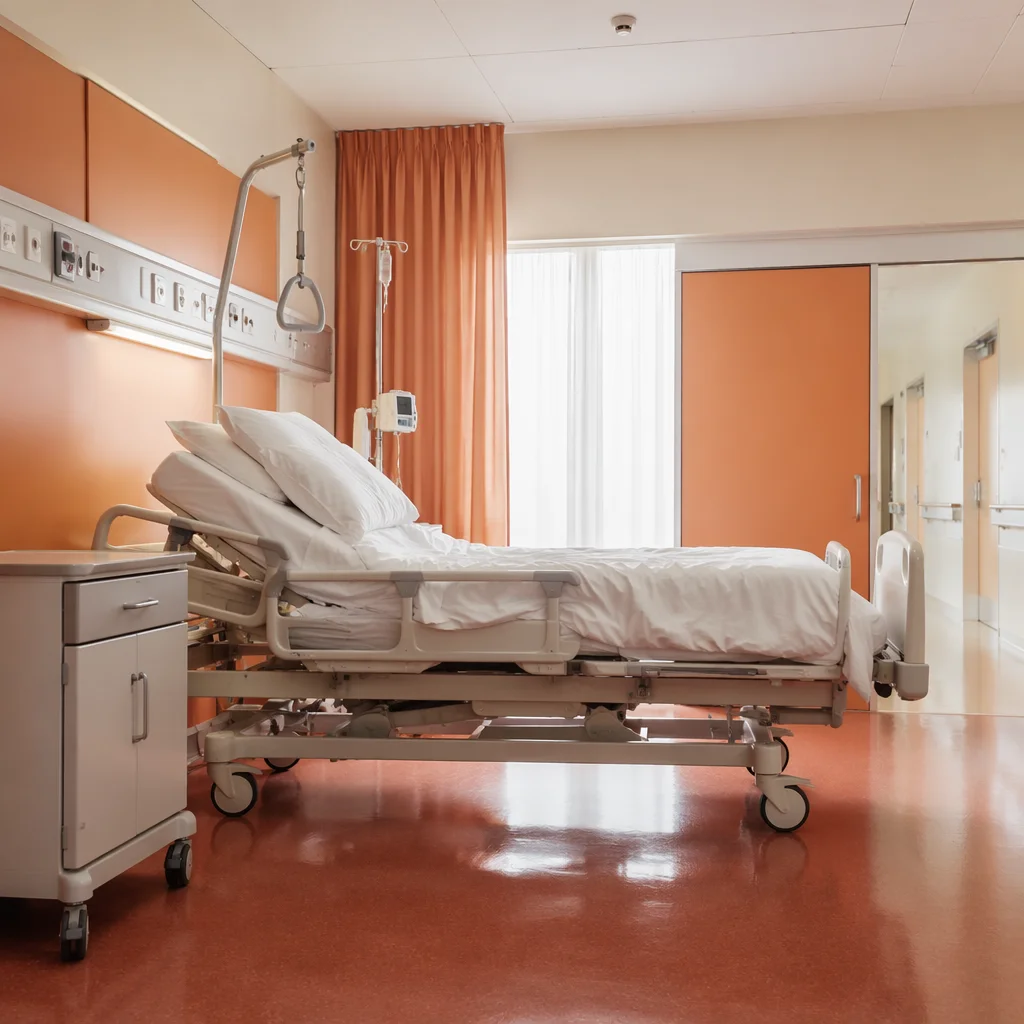 Clean Quiet Hospital Patient Room Interior