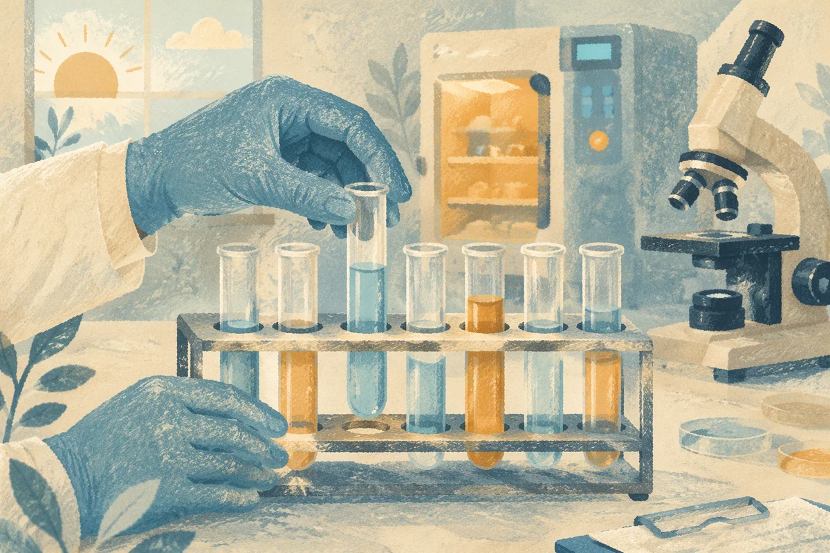 Hopeful Medical Research Test Tubes