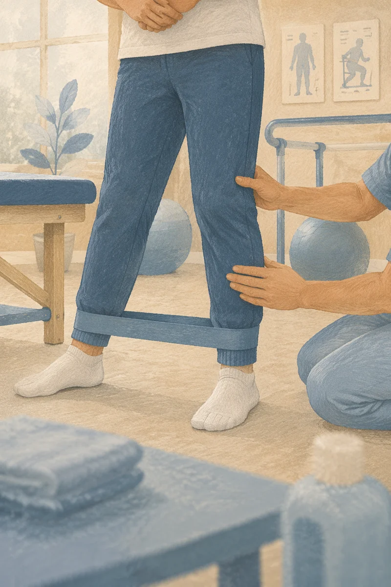 Resistance Band Physical Therapy in Bright Clinic