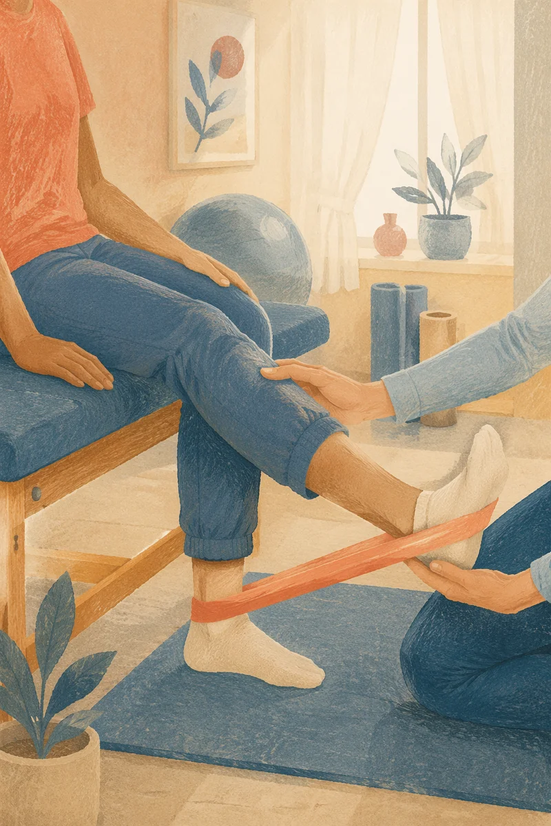 Guided Physical Therapy Leg Rehabilitation Exercise