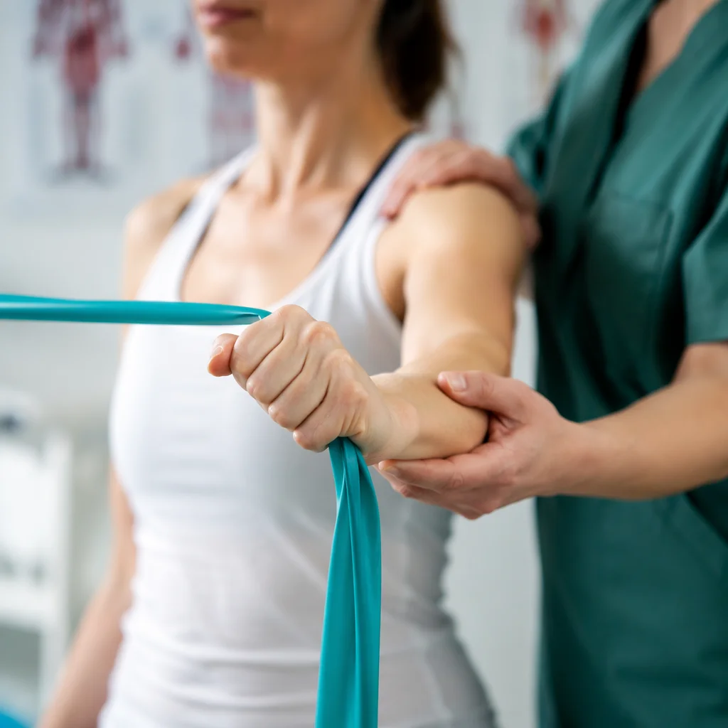 Guided Shoulder Rehabilitation Band Exercise