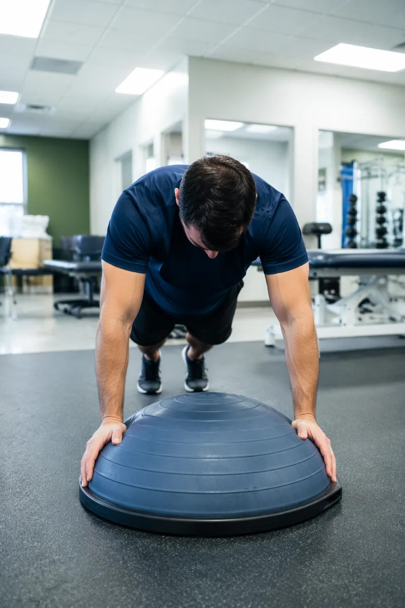 Physical Therapy Plank Balance Exercise