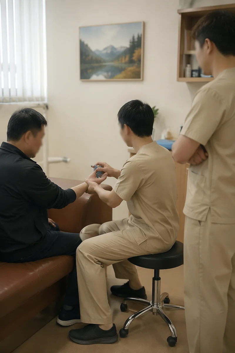 Guided Wrist Therapy in Rehabilitation Clinic