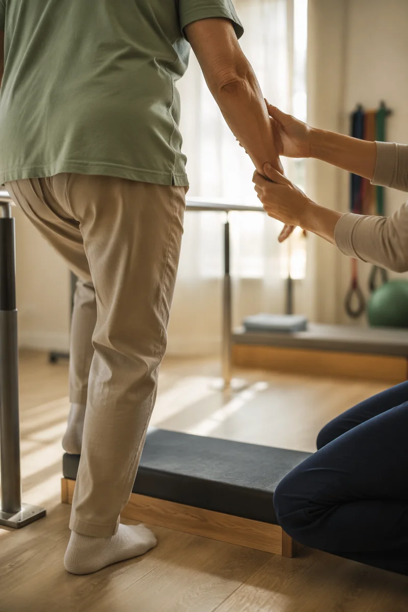 Supportive Physical Therapy Step Exercise