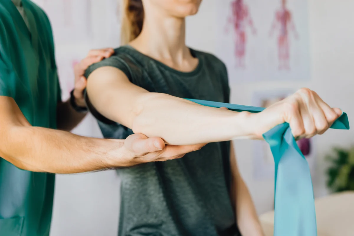 Guided Shoulder Rehabilitation Band Exercise