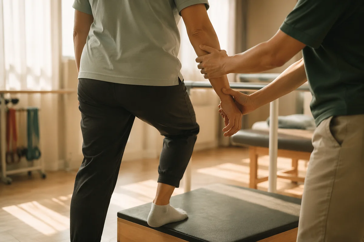 Supportive Physical Therapy Step Rehabilitation Exercise