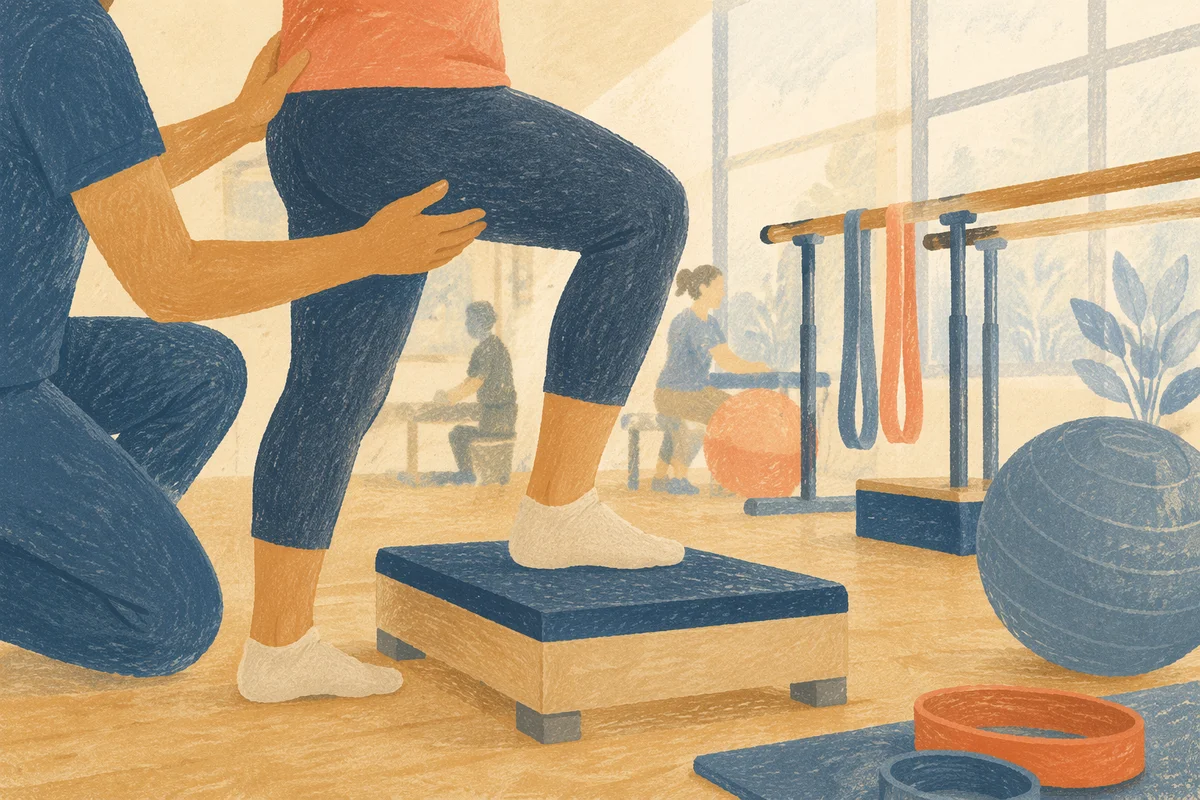 Lower Body Rehab Step Exercise Support