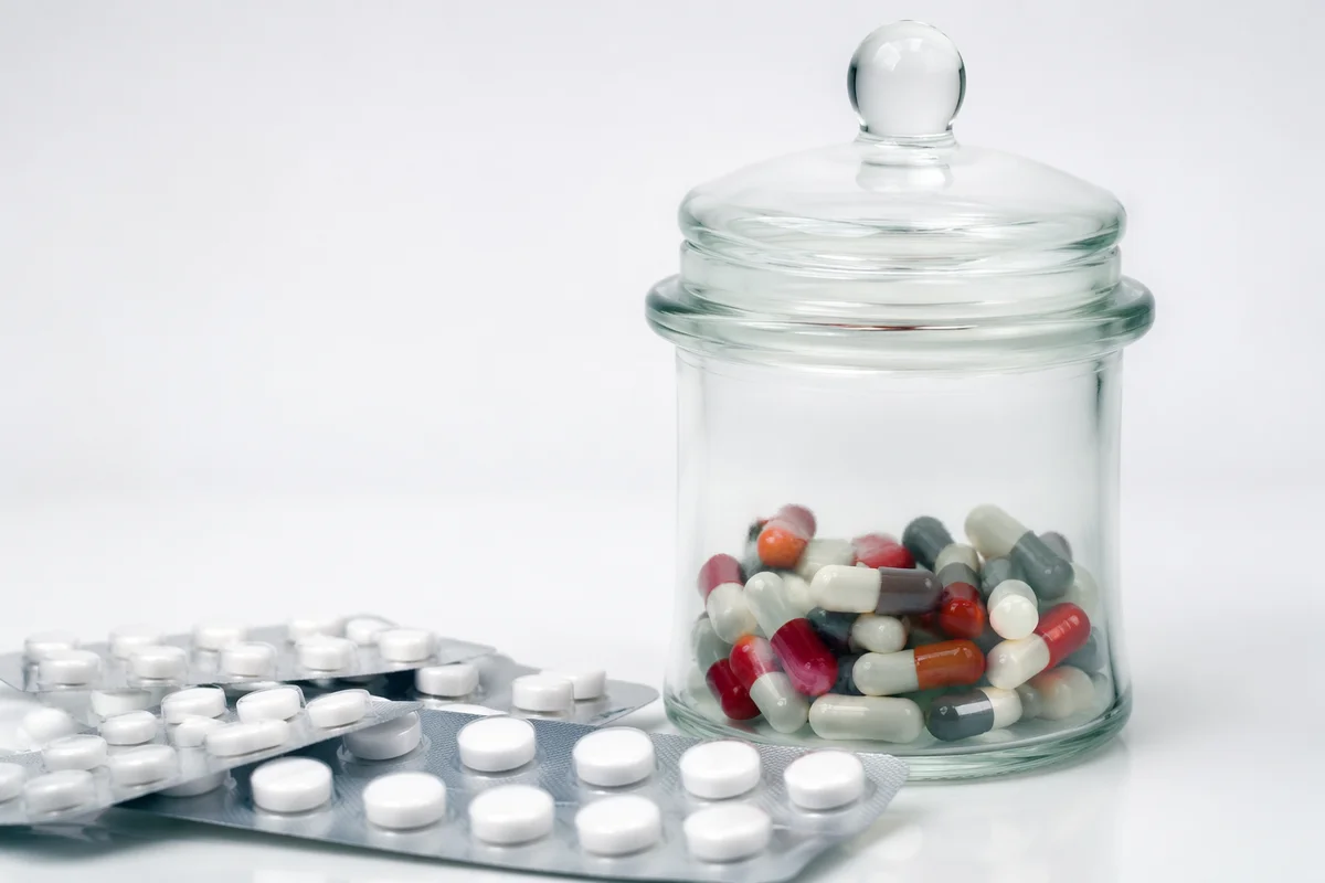 Pharmacy Capsules and Tablets Still Life