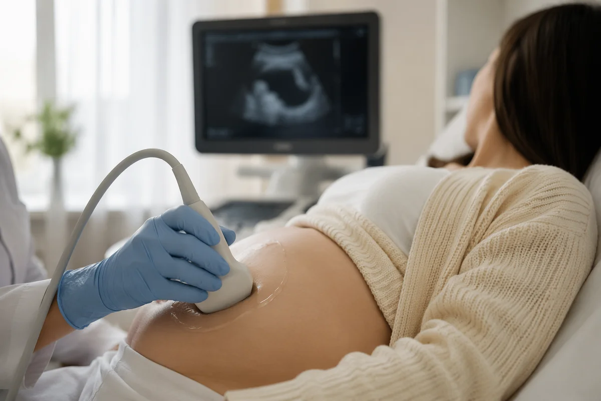 Prenatal Ultrasound Exam in Calm Clinic