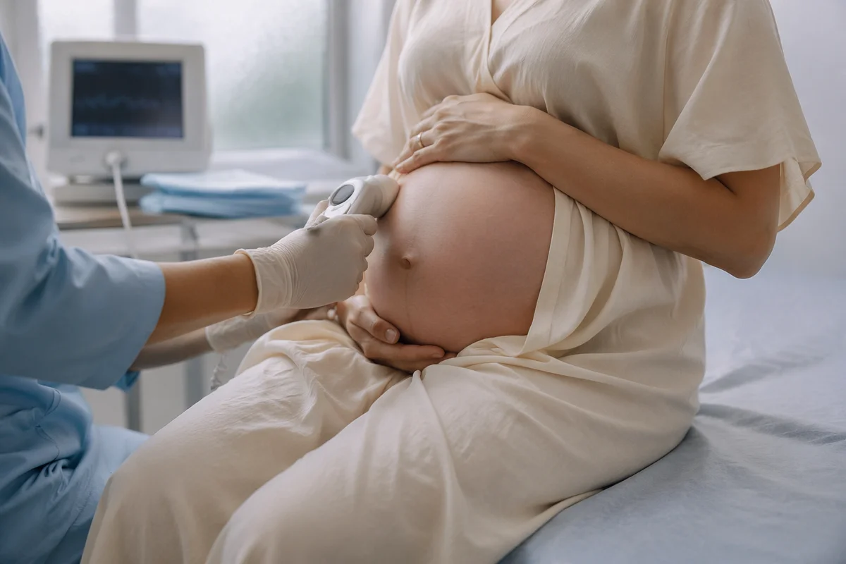 Gentle Prenatal Checkup With Fetal Doppler