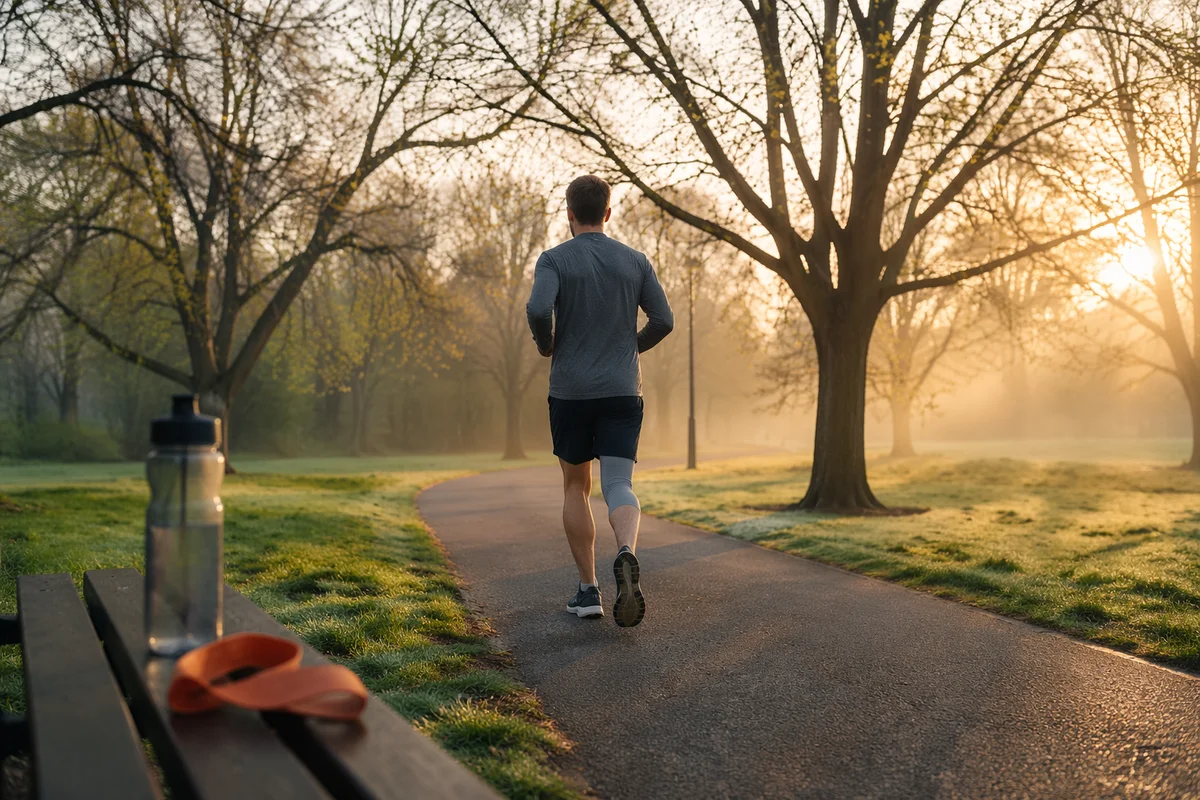 Morning Jogger on Recovery Park Path