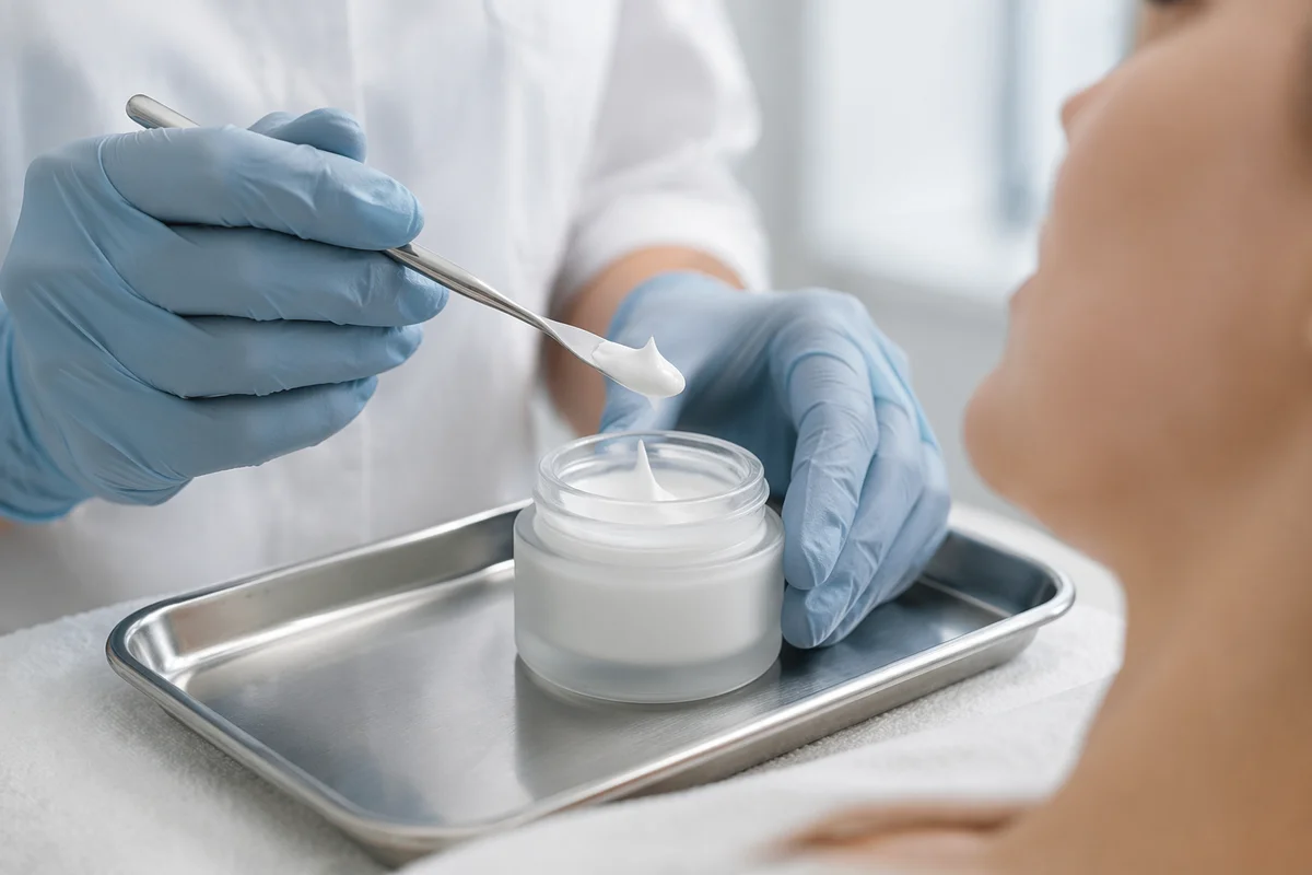 Sterile Face Cream Dermatology Close Up