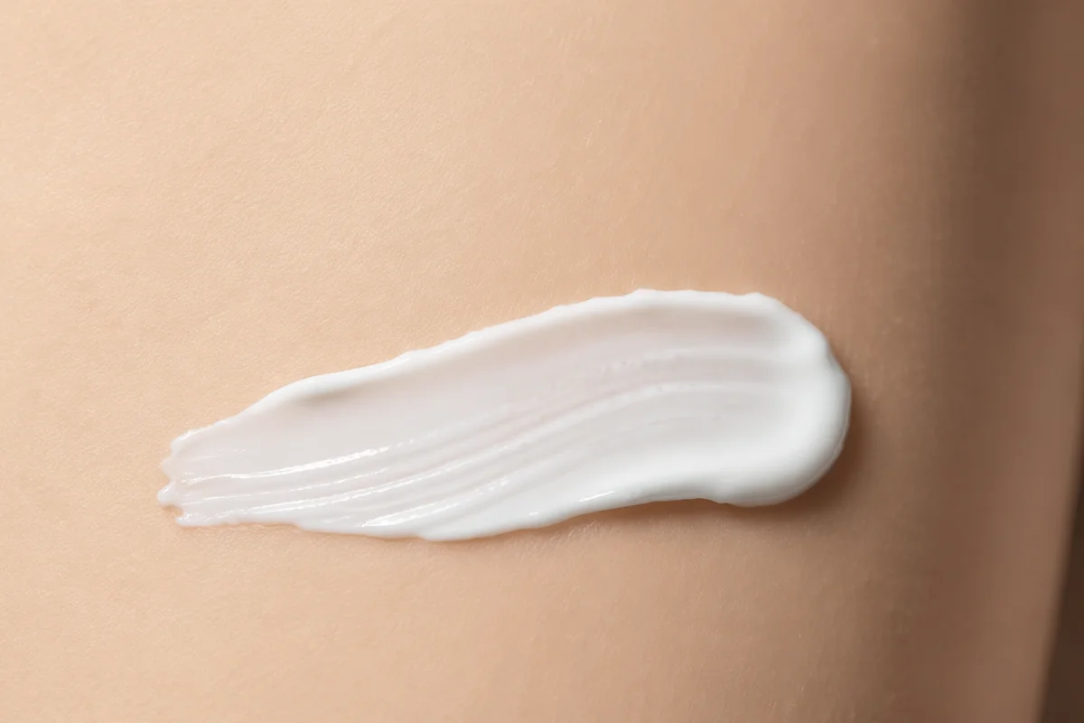 Clinical Skincare Cream Texture Macro Close-Up