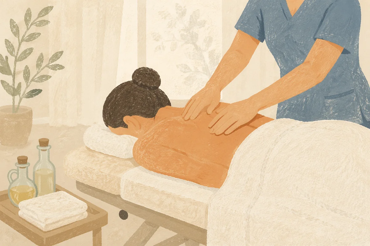 Calm Medical Spa Massage Therapy Scene