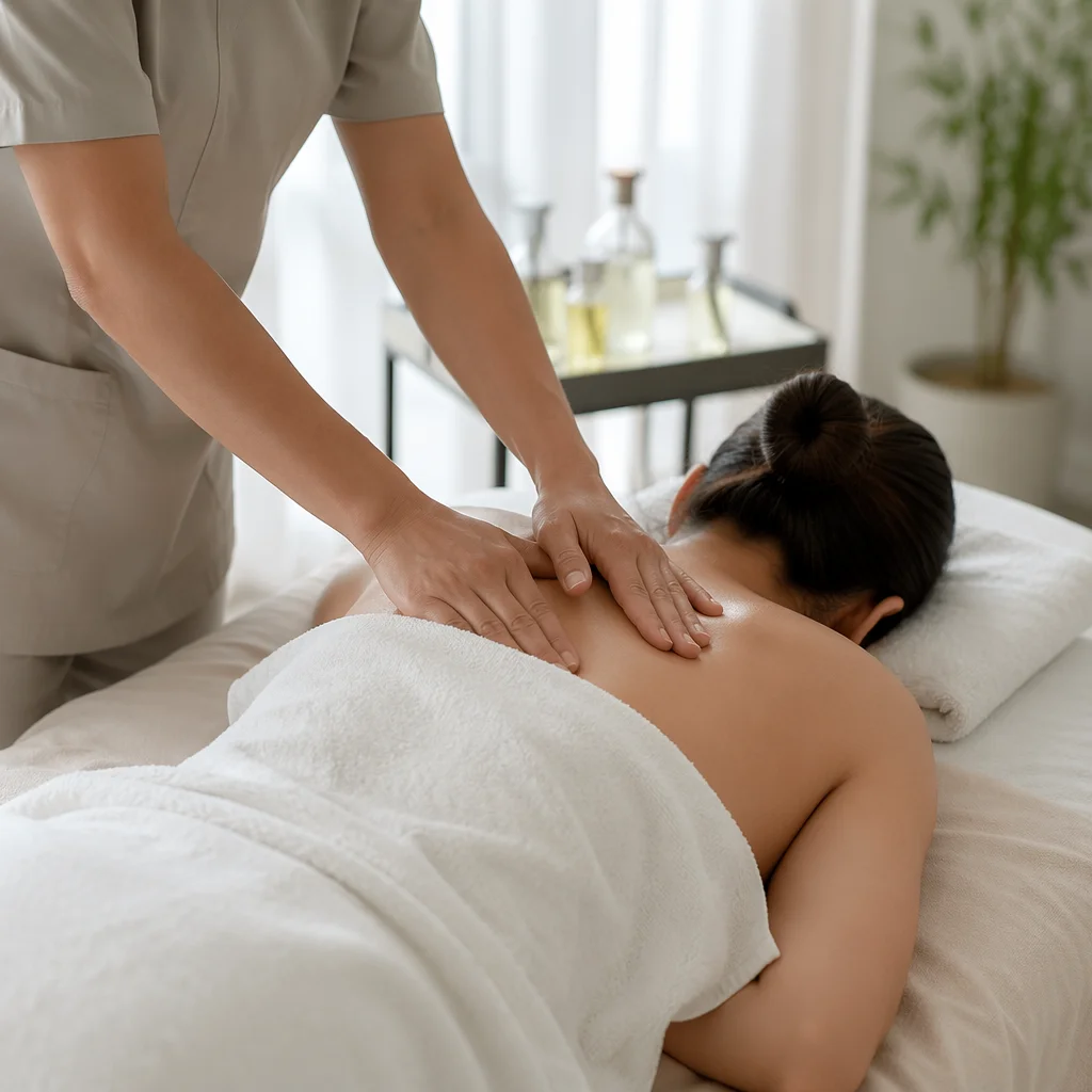 Therapeutic Massage in Calm Medical Spa