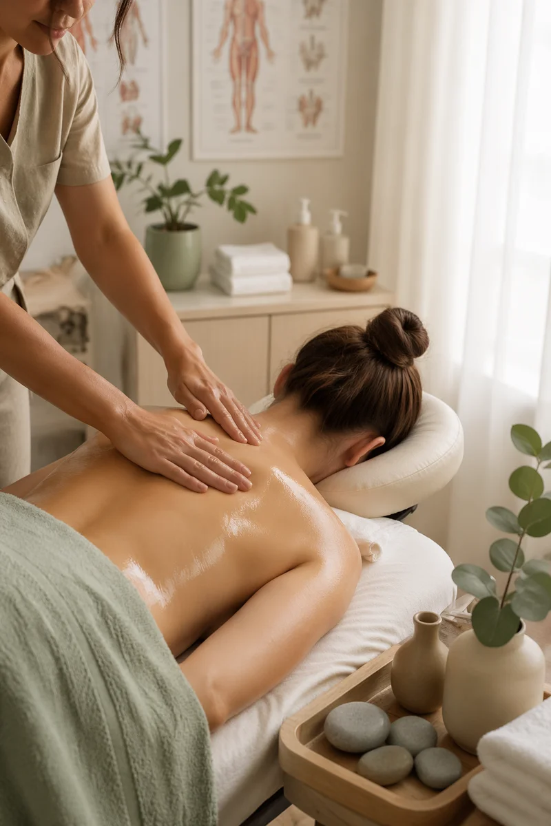 Calming Therapeutic Massage in Medical Spa
