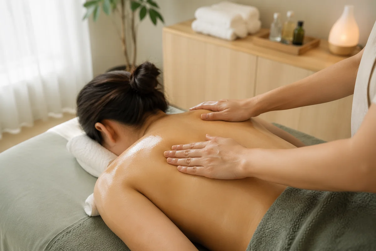 Therapeutic Back Massage in Medical Spa