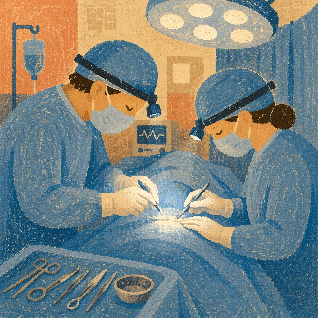 Sterile Operating Room Surgical Team
