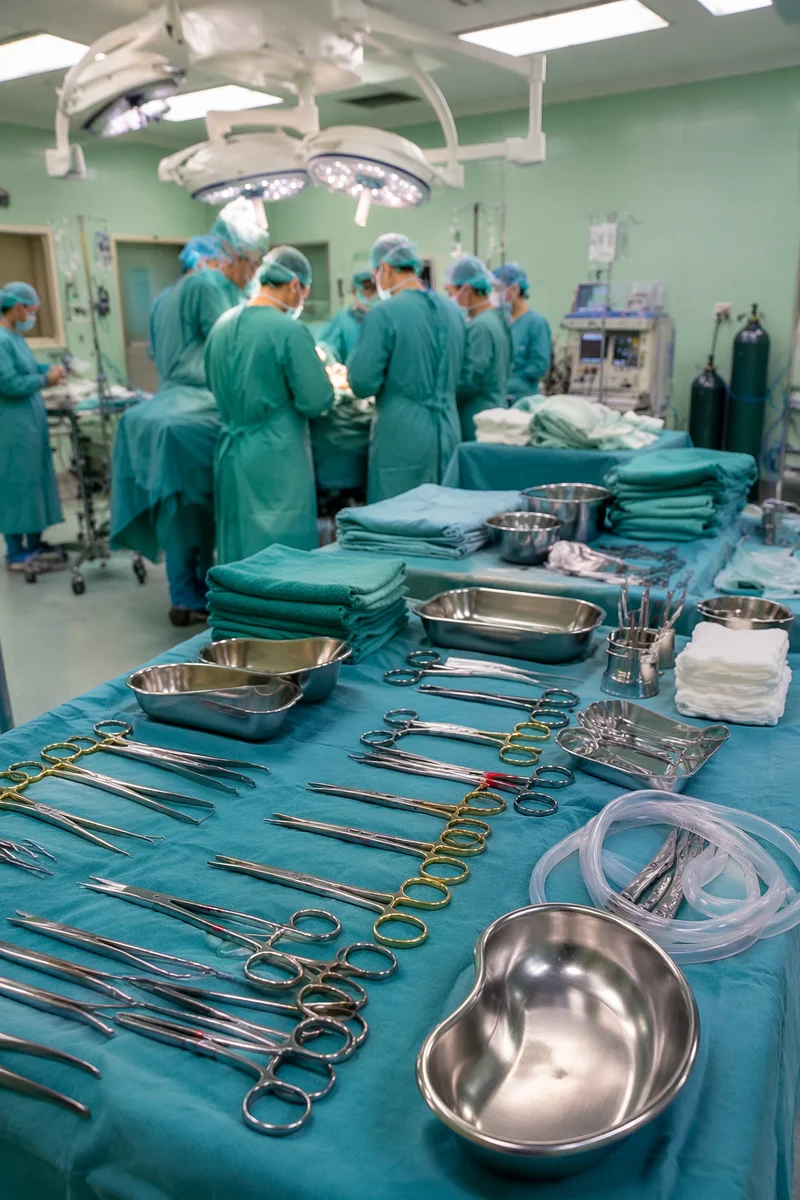 Focused Surgical Team in Operating Room