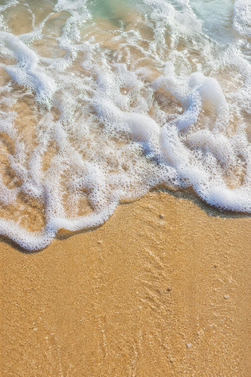 Tropical Wave Over Golden Summer Sand