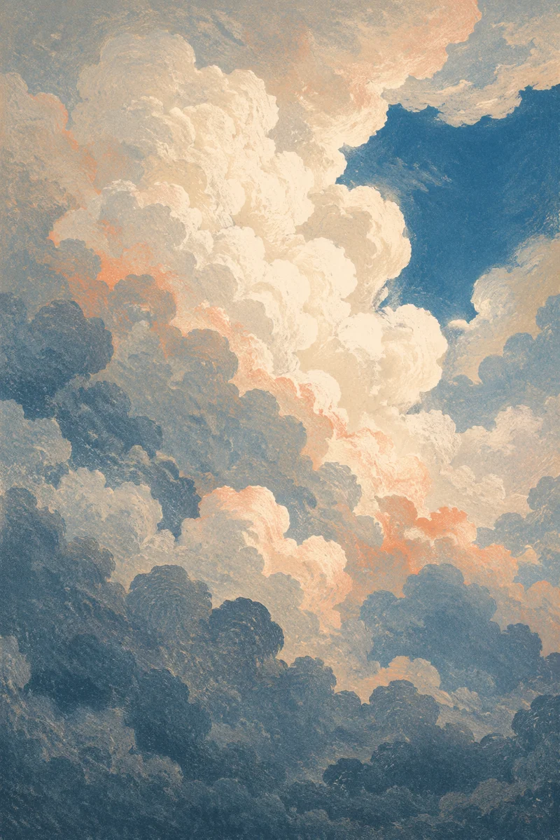 Dramatic Blue Sky Storm Clouds