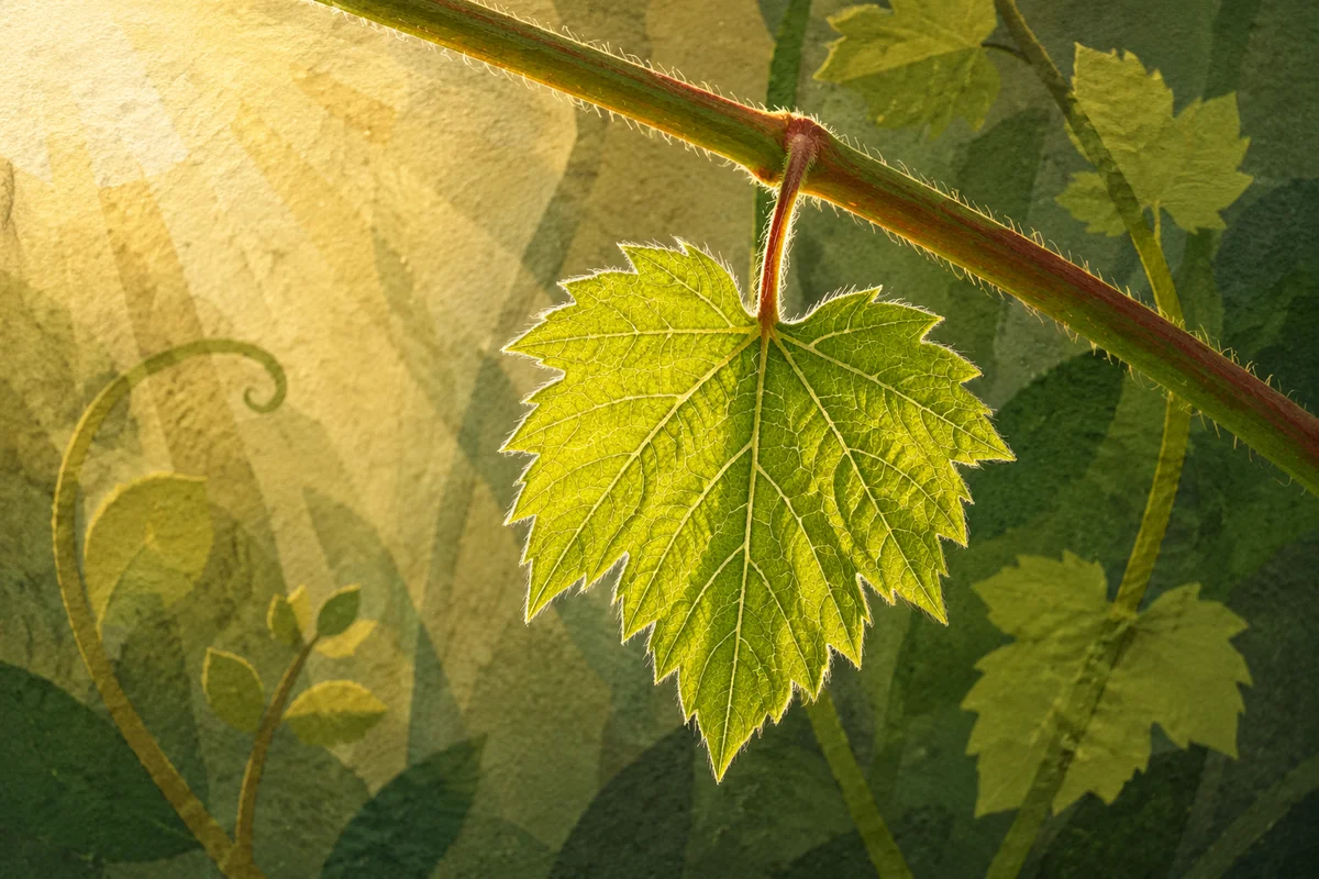 Fresh Spring Leaf With Backlit Veins