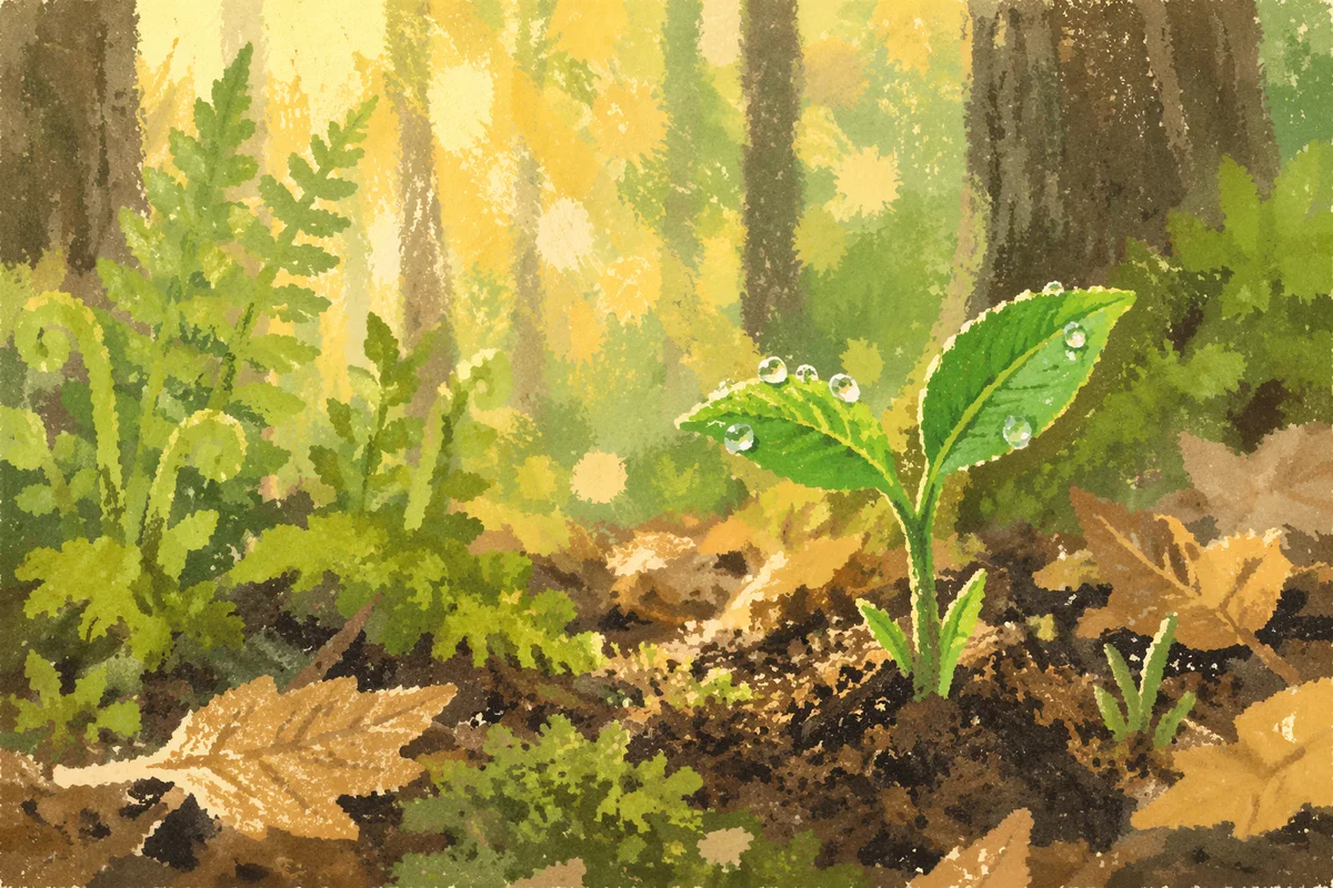 Spring Green Shoots in Morning Light