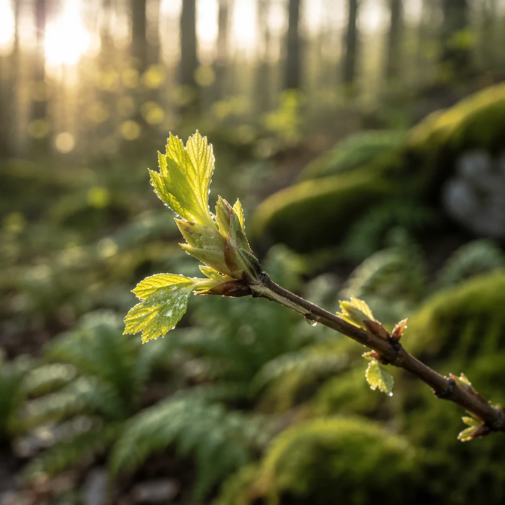 Fresh Spring Green Woodland New Growth