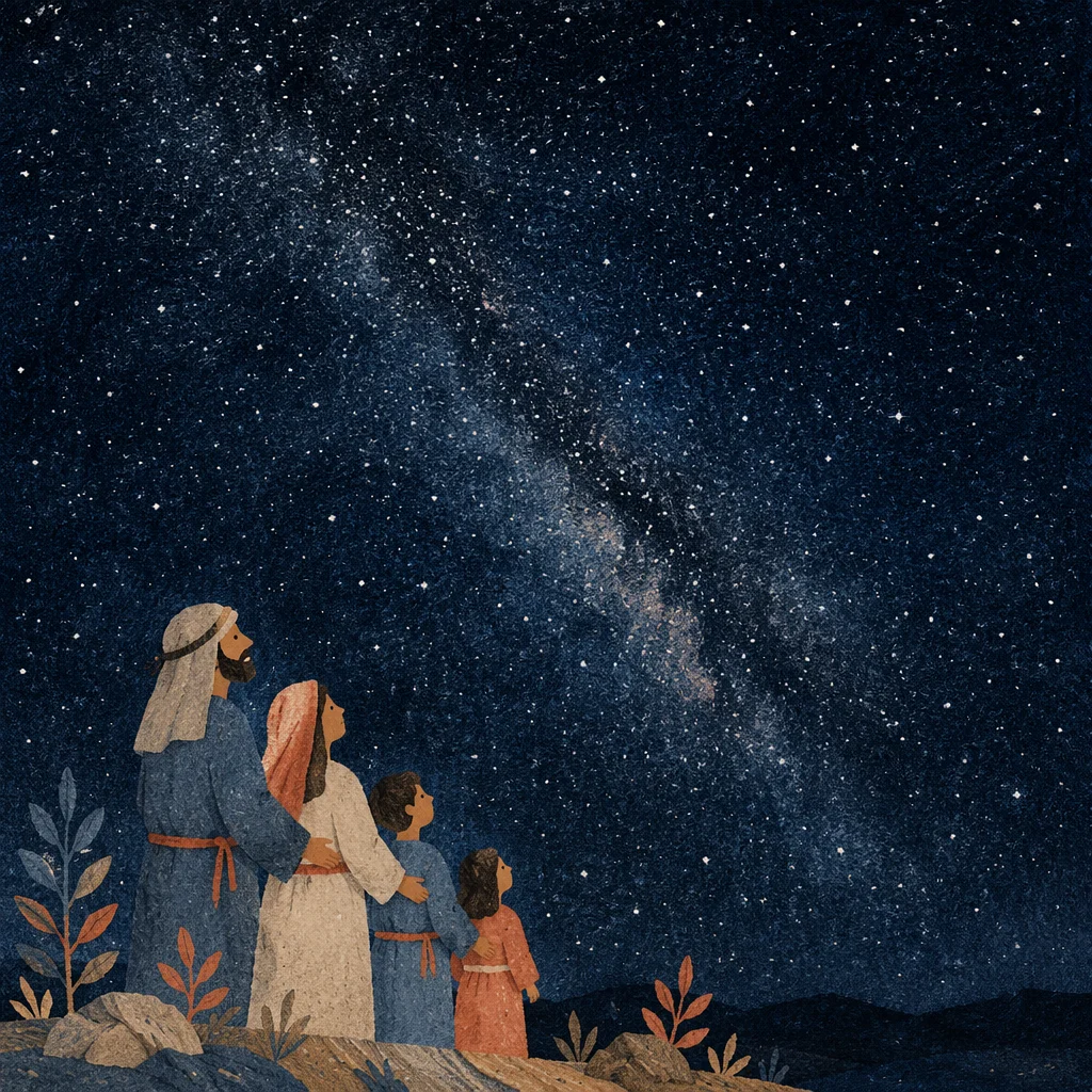 Remote Starry Night Sky Over Wilderness