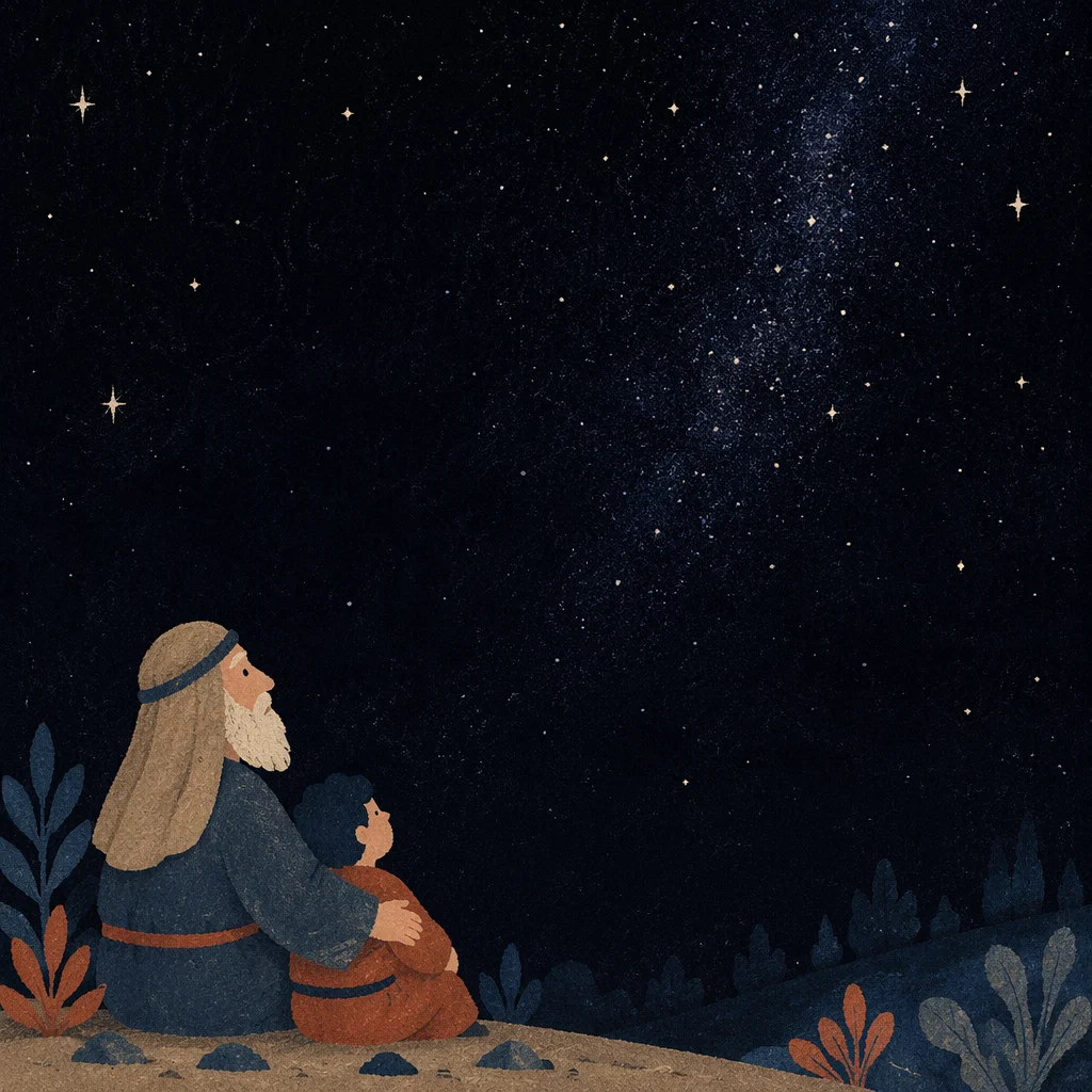 Moonless Starry Night Over Quiet Treeline