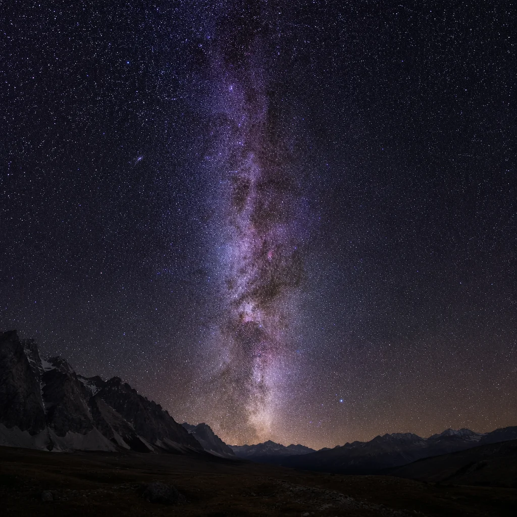 Milky Way Over Dark Mountain Wilderness