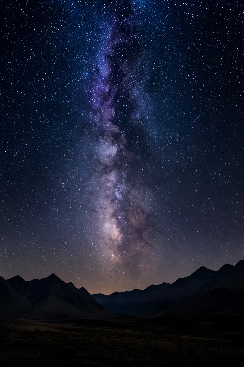 Milky Way Over Dark Mountain Wilderness