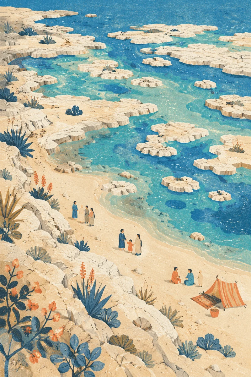 Sunny Summer Coastal Wilderness from Above