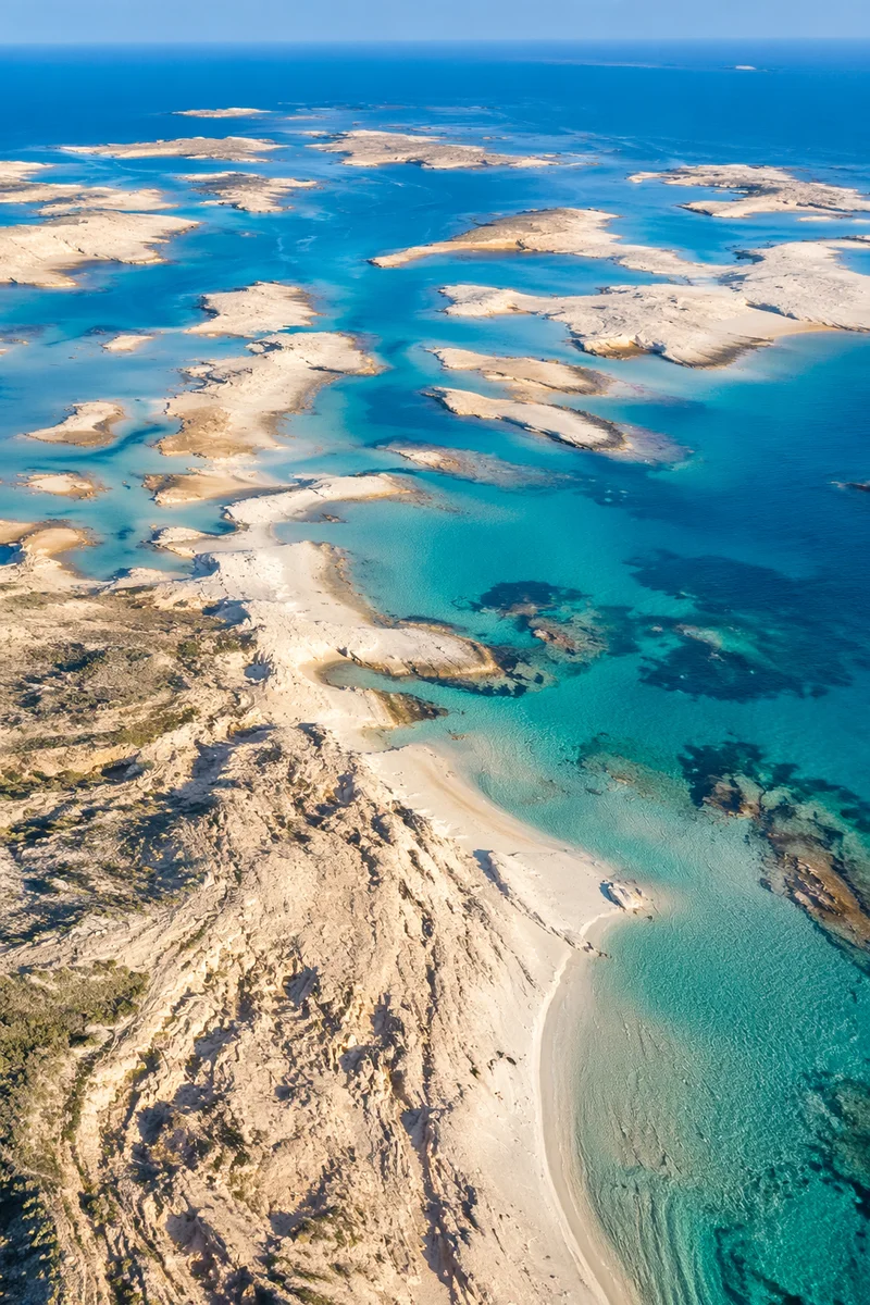 Sunny Coastal Wilderness Aerial Mosaic
