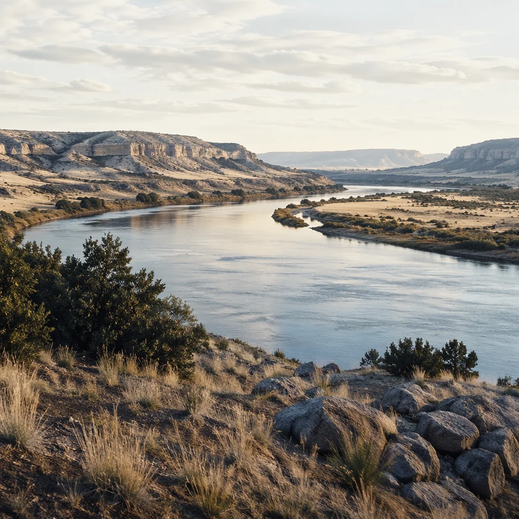 Clear River Valley in Late Afternoon