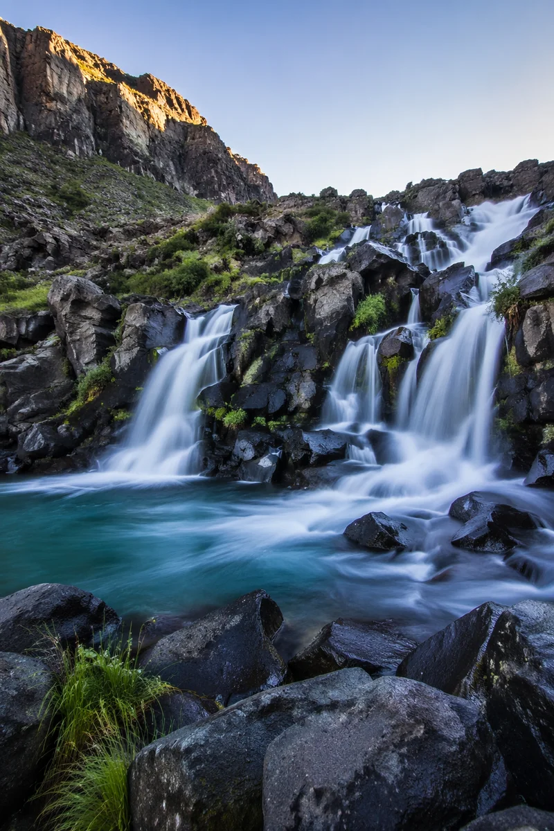 Clear Mountain Stream in Rocky Gorge