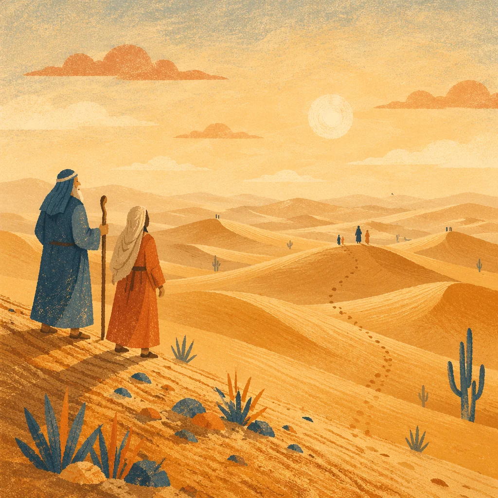 Golden Desert Sunset with Cactus Silhouettes