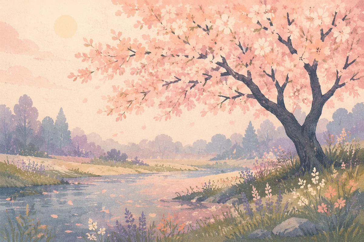Cherry Blossom Tree by Misty Stream