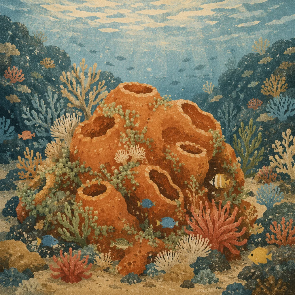 Colorful Tropical Coral Reef Underwater Landscape