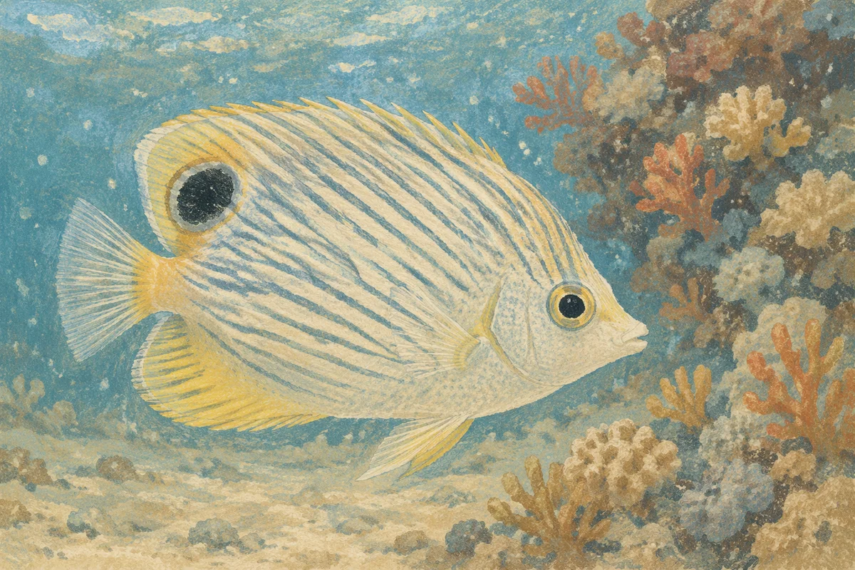 Colorful Tropical Reef Fish Underwater Portrait