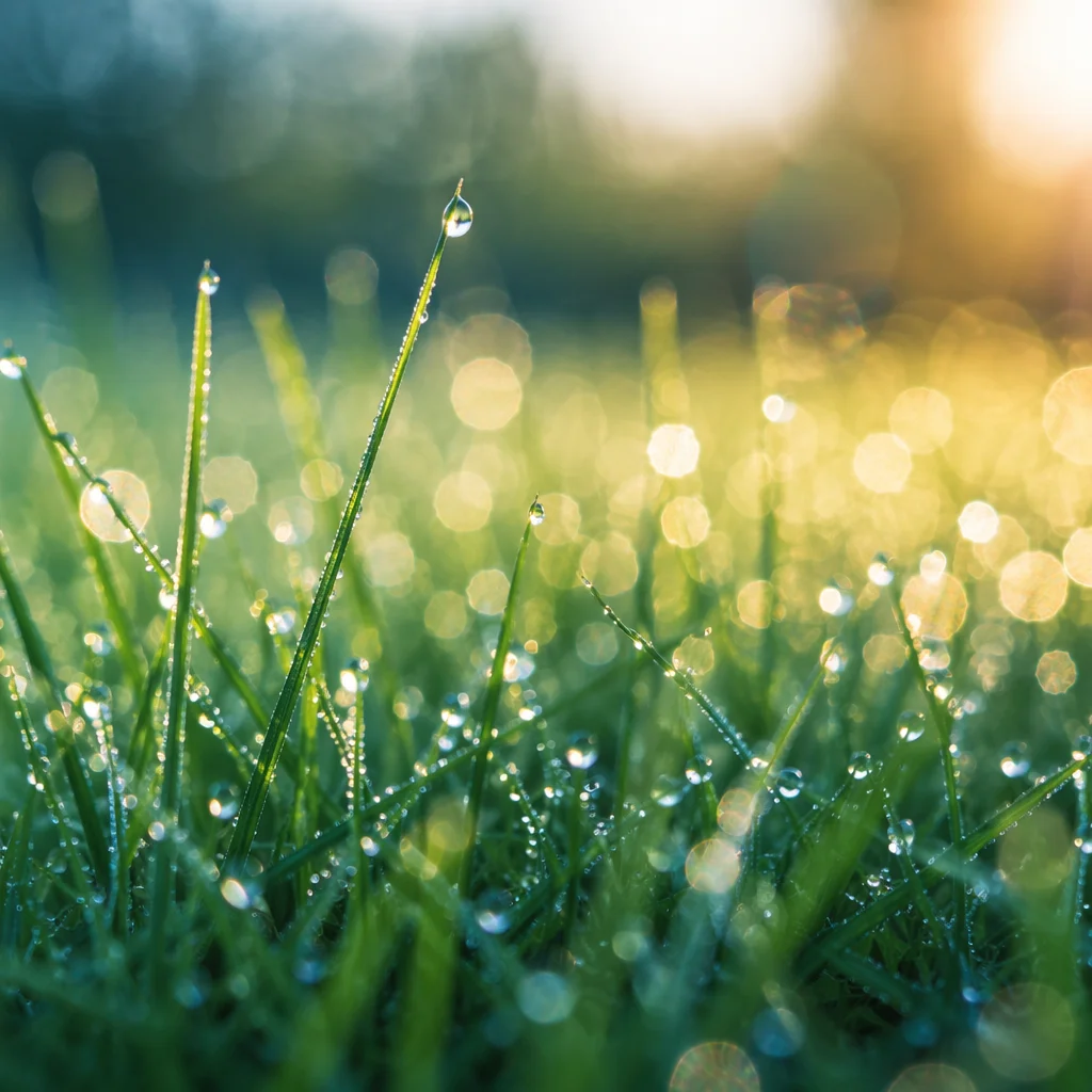 Morning Dew on Fresh Spring Grass