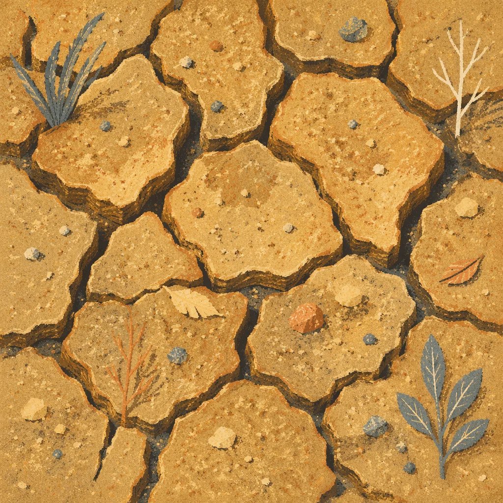 Parched Cracked Desert Earth Texture