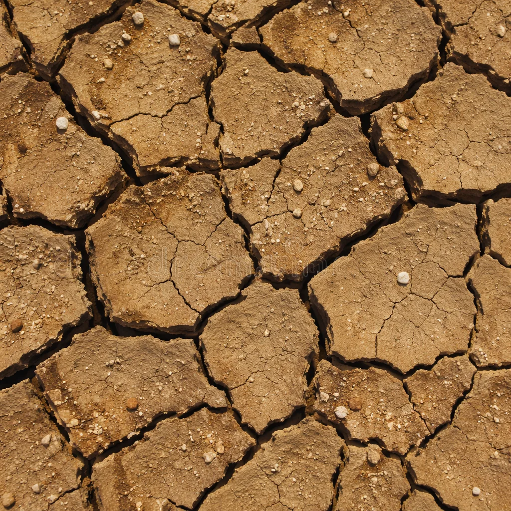 Cracked Desert Earth Texture Background