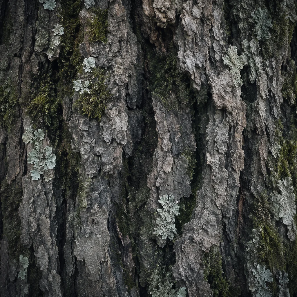 Mossy Tree Bark Macro Texture