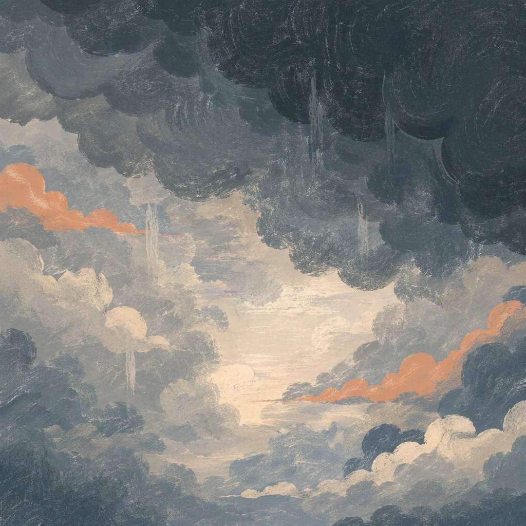 Moody Overcast Storm Clouds with Soft Light