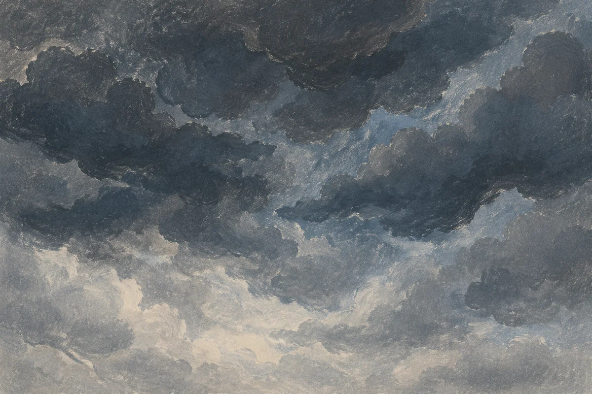 Moody Overcast Storm Clouds Across the Sky