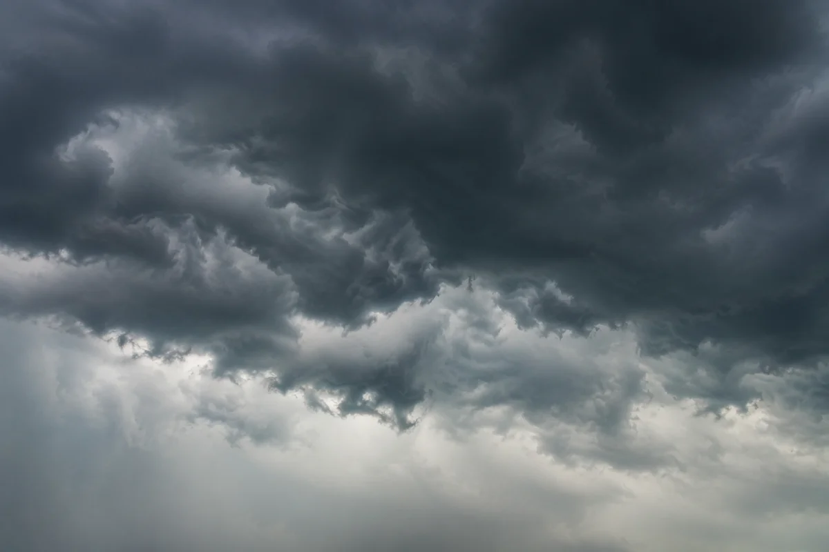 Moody Overcast Storm Clouds Background